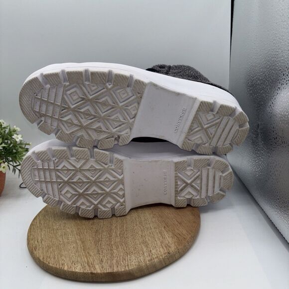 Converse Chuck Taylor 7.5 Shoes All Star Platform High Sherpa Sneakers Women - Picture 13 of 16